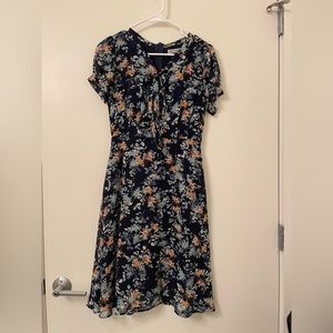 Blue floral dress